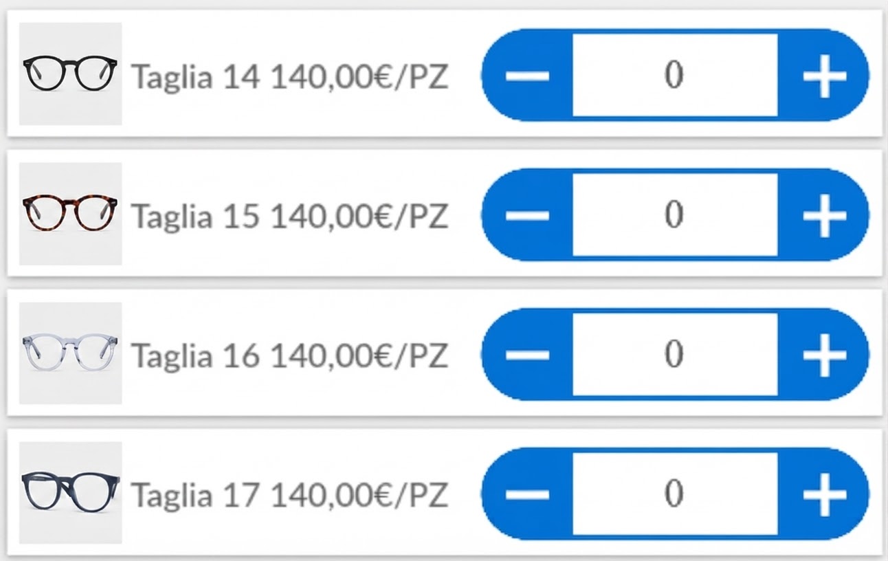 Selezione varianti ottica